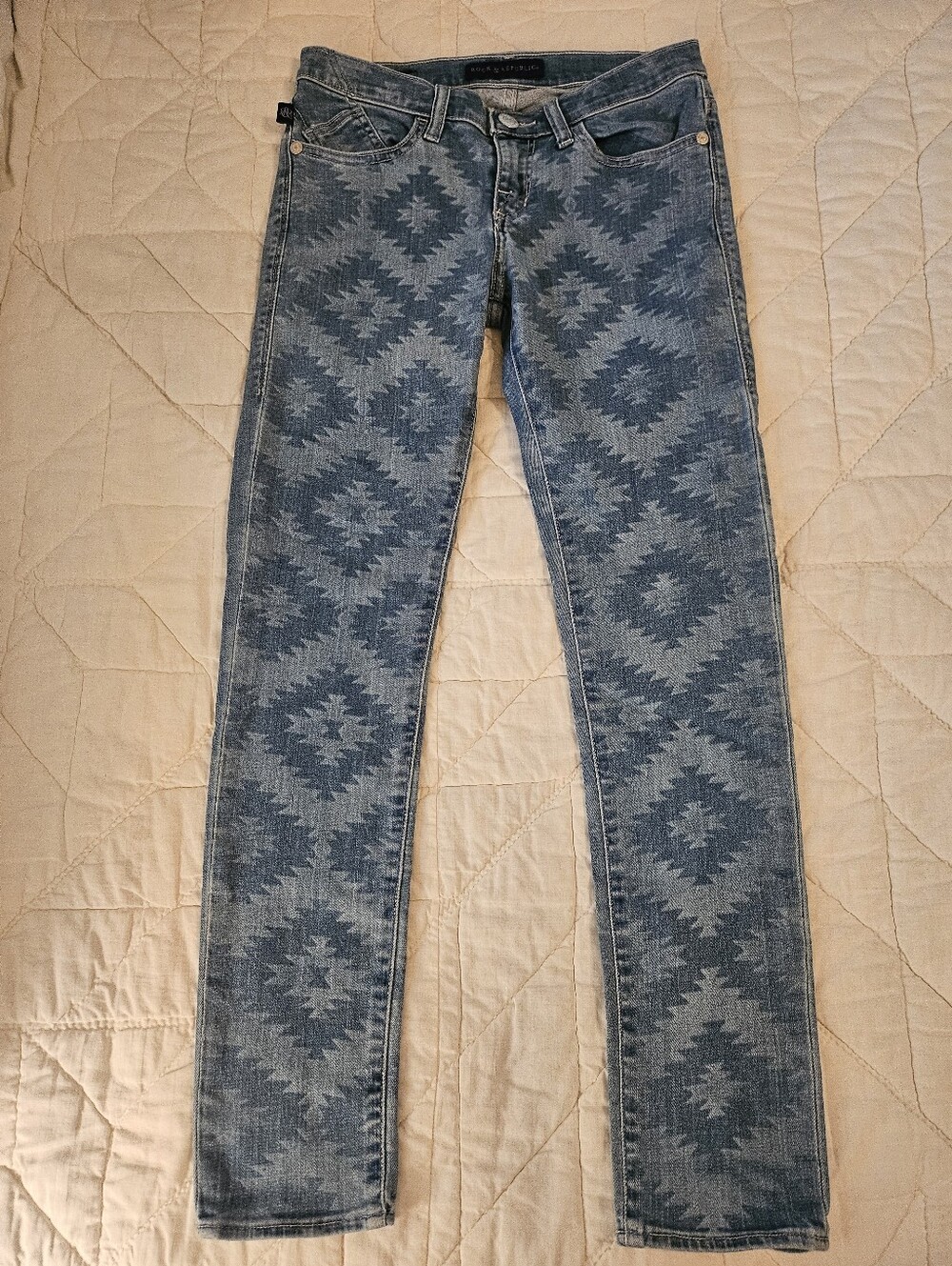 Rock & Republic  Skinny Aztec Design Size 6